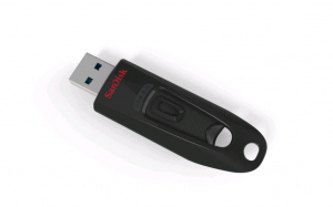 Pen Drive 32GB USB 3.0 SanDisk Ultra fekete  (SDCZ48-032G-U46 / 123835)