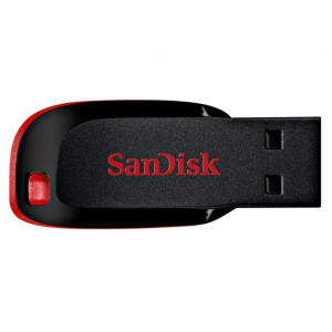 Pen Drive 64GB USB 2.0 SanDisk Cruzer Blade fekete  (114925 / SDCZ50-064G-B35)