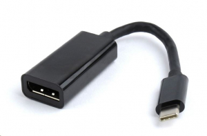 Gembird Cablexpert USB-C -> DisplayPort female adapter, fekete (A-CM-DPF-01)