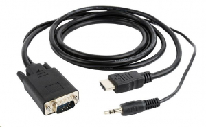 Gembird Cablexpert HDMI --> VGA adapter single port + audio, 3m (A-HDMI-VGA-03-10)