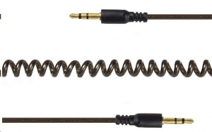 Gembird Cablexpert audio kábel Jack 3,5mm Male / Jack 3,5mm Male spirál kábel, 1.8m  (CCA-405-6)