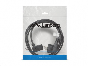 Lanberg h&aacute;l&oacute;zati k&aacute;bel 1.8m, hajl&iacute;tott (CA-C13C-12CC-0018-BK)