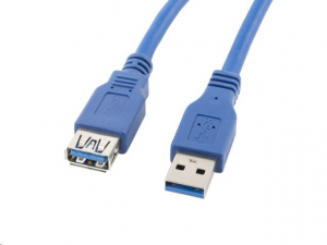 Lanberg USB 3.0 AM-AF hosszabbító kábel 1.8m, kék (CA-US3E-10CC-0018-B)