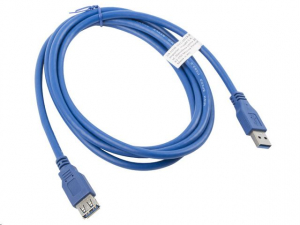 Lanberg USB 3.0 AM-AF hosszabbító kábel 1.8m, kék (CA-US3E-10CC-0018-B)