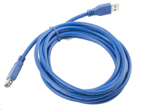Lanberg USB 3.0 AM-AF hosszabbító kábel 3m, kék (CA-US3E-10CC-0030-B)