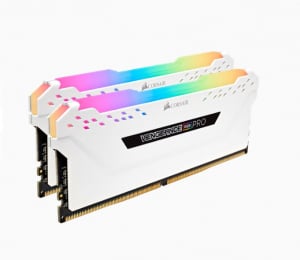 16GB 3000MHz DDR4 RAM Corsair Vengeance RGB CL15 fehér (2x8GB) (CMW16GX4M2C3000C15W)