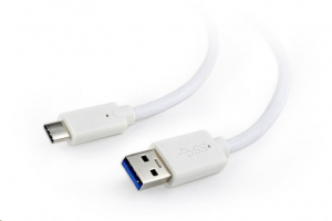 Gembird Cablexpert USB 3.0 AM --> Type-C (AM/CM) kábel 10cm fehér  (CCP-USB3-AMCM-W-0.1M)