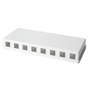 LogiLink Keystone fali szerelődoboz 8UTP fehér (NK4035)