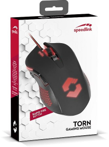 Speedlink TORN Gaming egér fekete USB (SL-680008-BKBK)