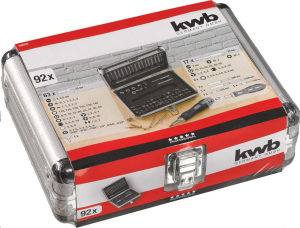 KWB PROFI POWER-BOX SPECIAL bit, dugókulcs készlet,  92 db-os, fém kofferban (106800)