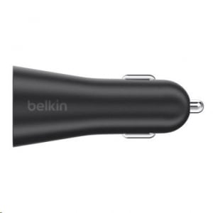 Belkin 4.8A / 24 Watt autós töltő 2 USB port  (kábel nélkül)  (F8M930btBLK)