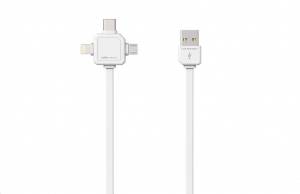 Allocacoc USB kábel fehér  (9003WT/USBC15)