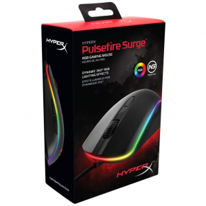 HyperX Pulsefire Surge RGB Gaming egér USB fekete (HX-MC002B / 4P5Q1AA)