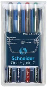 Schneider "One Hybrid C" Rollertoll 0,3 mm 4 szín  (TSCOHC03K4 / 183194)