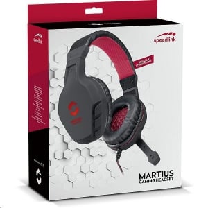 Speedlink SL-860001-BK MARTIUS Gaming mikrofonos fejhallgató fekete