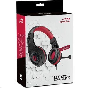 Speedlink SL-860000-BK LEGATOS Gaming mikrofonos fejhallgató fekete