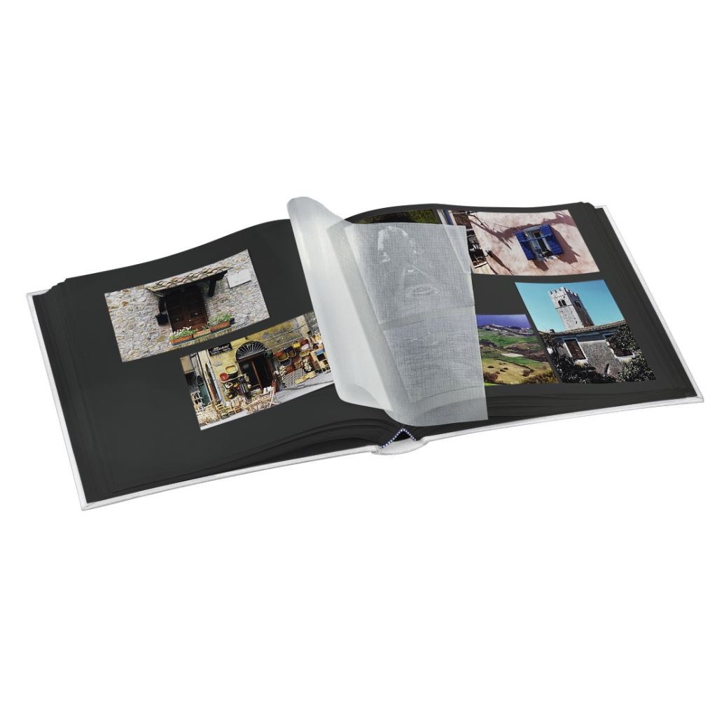 Hama Jumbo album Fleur 30X30/100 fehér, fekete lapokkal  (2220)