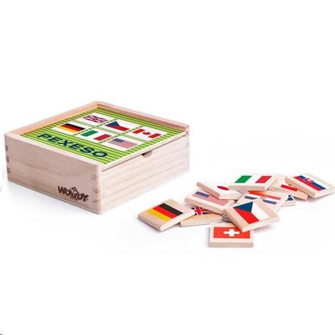 Woodyland Zászlók fa memória játék dobozban (93058)