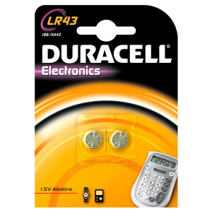 Duracell Electronics LR43 DL Gombelem 1.5V LR43 2db (5000394052581)