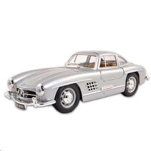 Bburago Mercedes-Benz 300SL (1954) fém autó ezüst színben 1/24  (15622023/ezust)