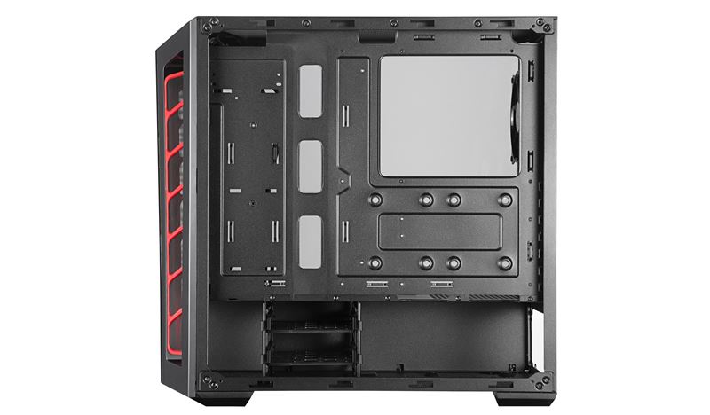 Cooler Master MasterBox MB520 táp nélküli ablakos ház fekete (piros díszítéssel) (MCB-B520-KANN-S00)