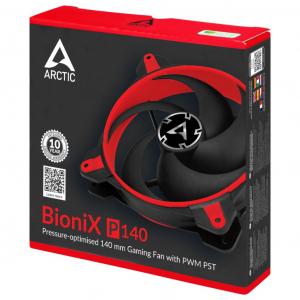 Arctic BioniX P140 Gaming ház hűtő ventilátor 14cm fekete-piros (ACFAN00127A)