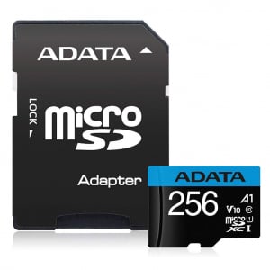 256GB microSDXC ADATA Premier Class 10 + adapter (AUSDX256GUICL10A1-RA1)