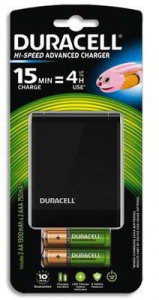Duracell CEF27 T&ouml;ltő AAA/AA + 2x1300mAh AA + 2 x AAA 750 mAh akkumul&aacute;tor