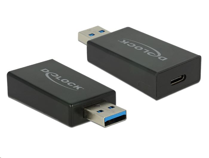 Delock 65689 USB-A 3.1 -> USB Type-C átalakító, fekete