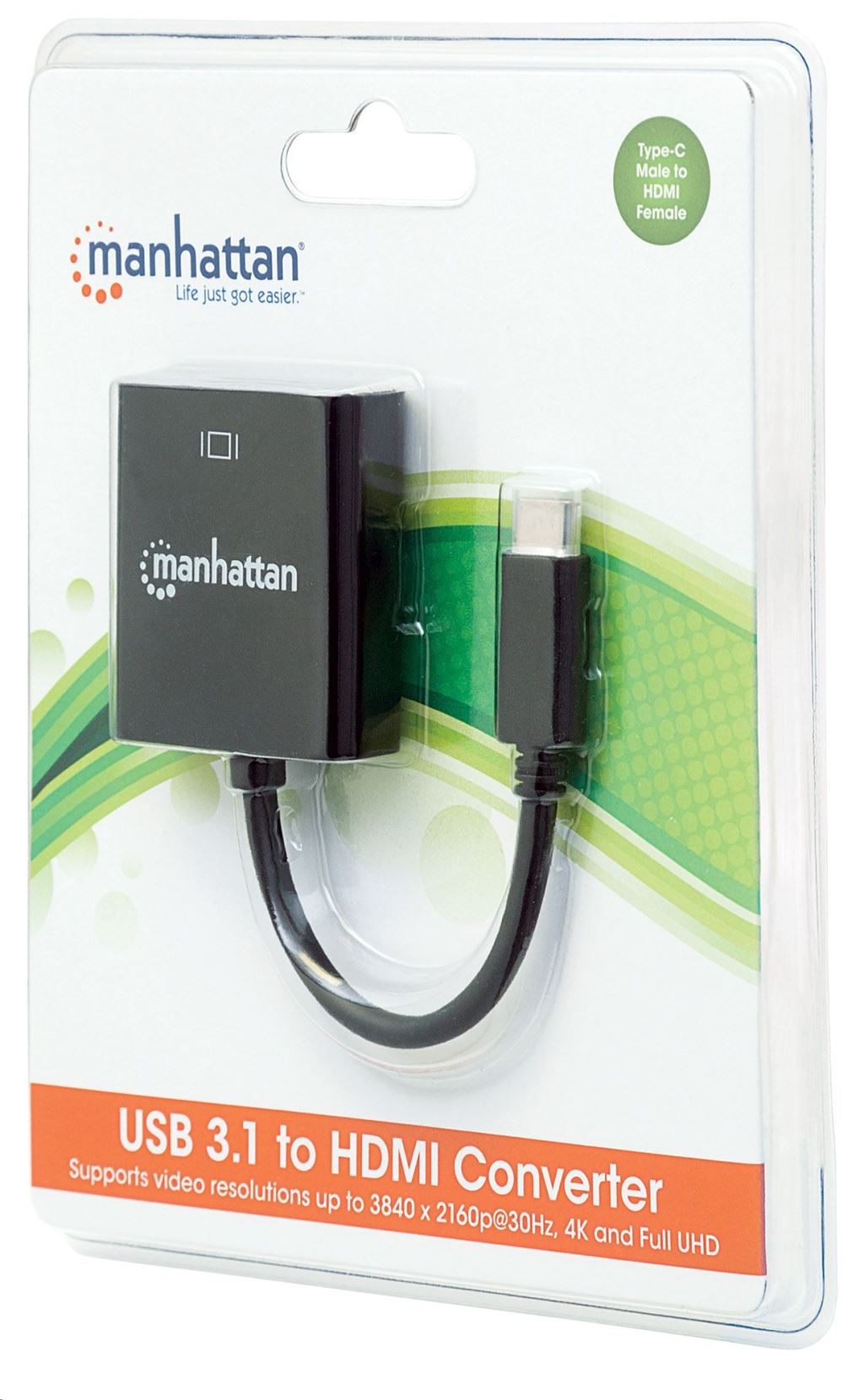 Manhattan USB-C 3.1 to HDMI átalakító (151788)