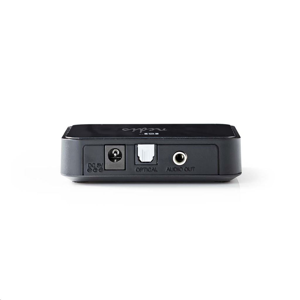 Nedis Bluetooth vezeték nélküli audiovevő Toslink / 3,5 mm-es kimenet fekete  (BTRC110BK)