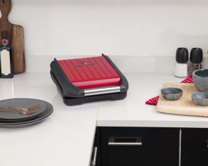 George Foreman 25030-56 Steel kompakt grill piros