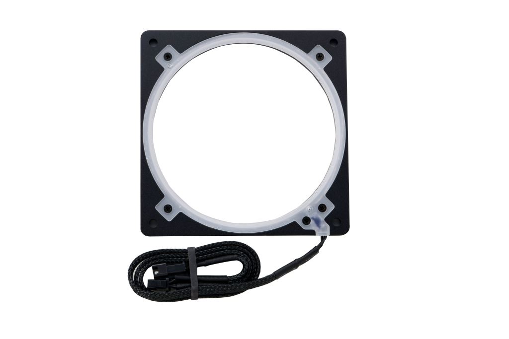 Phanteks Halos Lux Digital RGB ventilátor keret 12cm fekete (PH-FF120DRGBA_BK01)