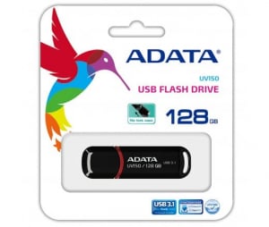 Pen Drive 128GB ADATA UV150 fekete USB 3.1 (AUV150-128G-RBK)