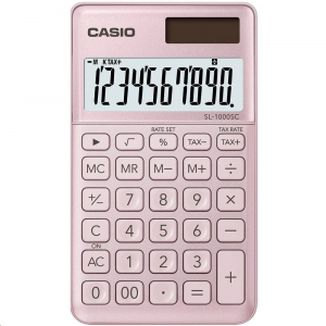 Casio SL-1000SC-PK zsebszámológép, rózsaszín