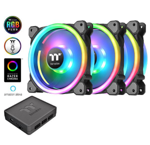 Thermaltake Riing Trio 14 LED RGB TT Premium Edition ventilátor csomag (3db+vezérlő) (CL-F077-PL14SW-A)