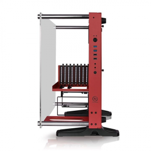 Thermaltake Core P3 Tempered Glass Red Edition táp nélküli Open Frame ház piros (CA-1G4-00M3WN-03)