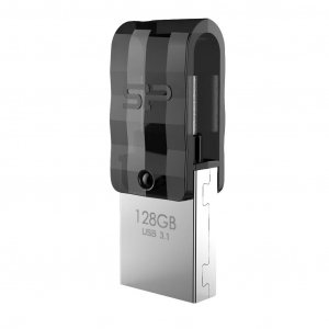 Pen Drive 128GB Silicon Power Mobile C31 fekete (SP128GBUC3C31V1K)