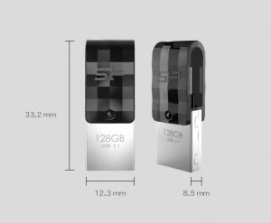 Pen Drive 128GB Silicon Power Mobile C31 fekete (SP128GBUC3C31V1K)