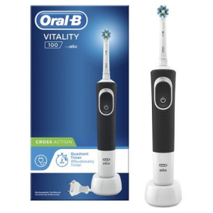 Braun Oral-B D100 Vitality elektromos fogkefe CrossAction fejjel fekete