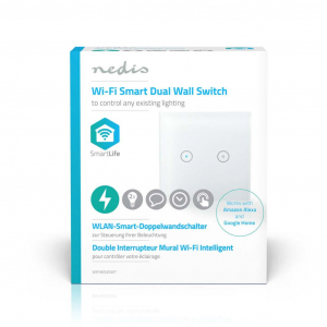 Nedis WiFi Intelligens világításkapcsoló kétszeres (WIFIWS20WT)