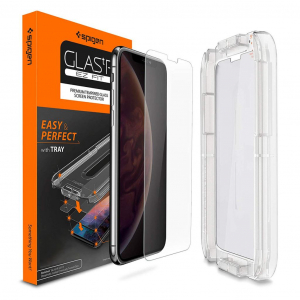 Spigen GLAS.tR EZ Fit Apple iPhone XR kijelzővédő (064GL24818)