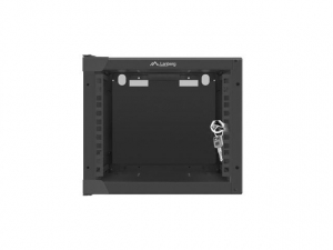Lanberg 4U 10" fali rack szekrény 280x310mm fekete (WF10-2304-10B)