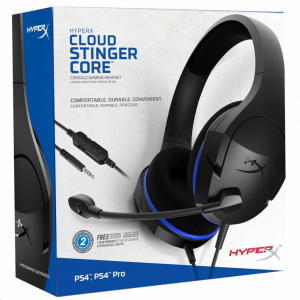 HyperX Cloud Stinger Core - PS4, Xbox, Nintendo Switch Gaming Headset fekete-kék (HX-HSCSC-BK / 4P5J8AA)