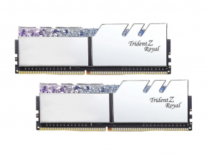 16GB 3200MHz DDR4 RAM G.Skill Trident Z Royal RGB CL16 Silver (2X8GB) (F4-3200C16D-16GTRS)