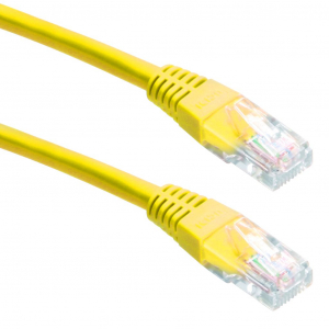 Gembird Cablexpert UTP CAT5e patch kábel 5m sárga  (PP12-5M/Y)