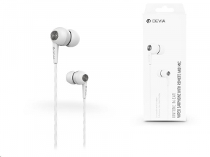 Devia ST310447 Kintone Eco fehér mikrofonos fülhallgató headset