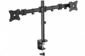 Digitus asztalra csavarozható monitortartó konzol 2xLCD, max. 27'' 16kg (DA-90349)