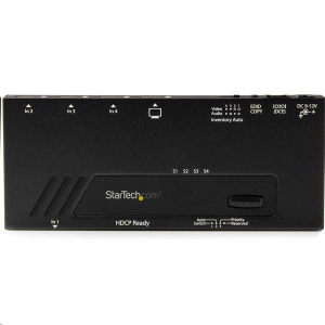 Startech.com 4-portos HDMI automatikus videokapcsoló - 4K gyors váltással (VS421HD4KA)