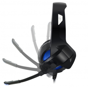 Spirit of Gamer XPERT-H300 7.1 USB mikrofonos fejhallgató fekete (MIC-XH300)